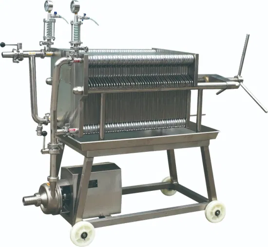 Small Industrial Filter for Wine Beer Wine Plate and Frame Filter - Frame Press Filter and Wine Filtering Machine
